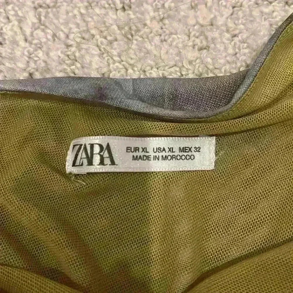 ZARA Tulle cut out Bodysuit - Picture 4 of 4